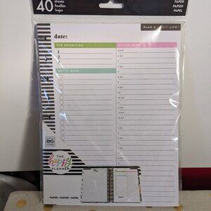 The Happy Planner NWT Plan a Happy Life Paper